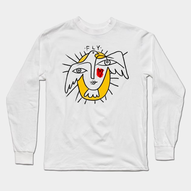 Picasso Long Sleeve T-Shirt by Daria Kusto